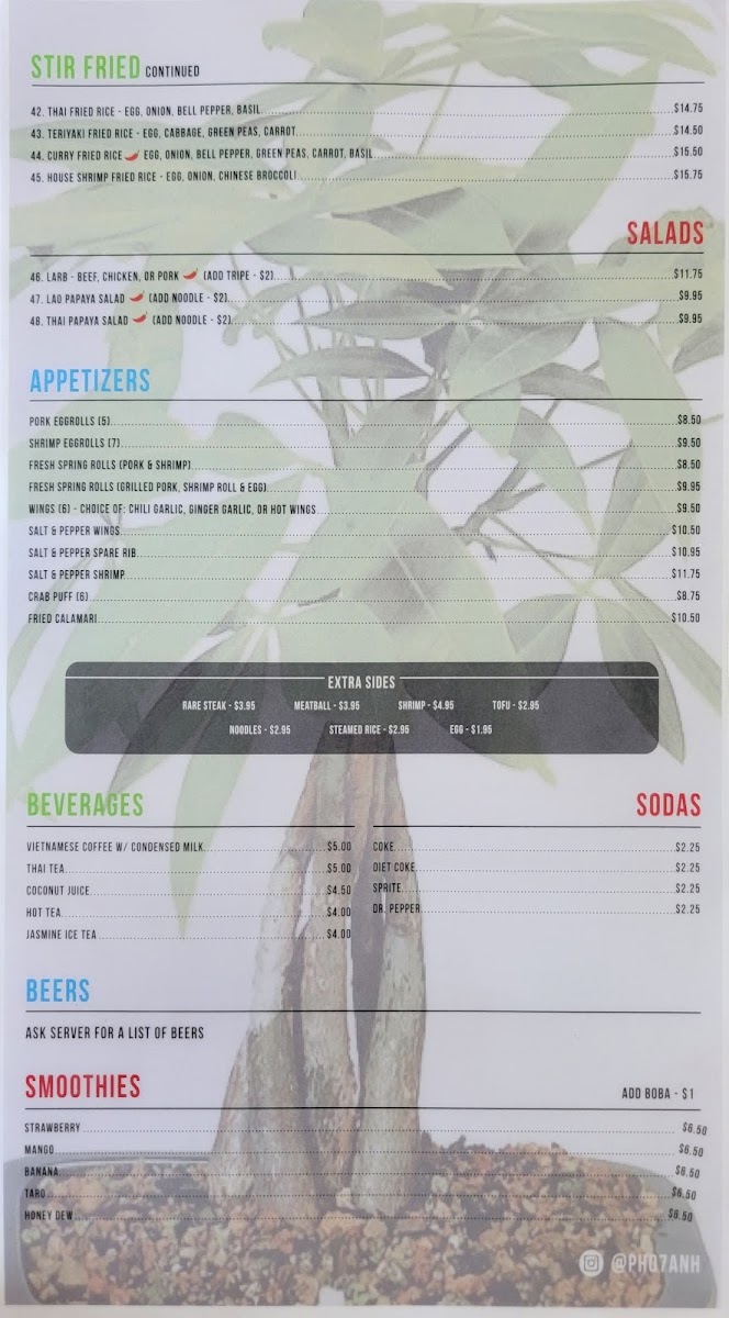 Phở 7 Anh Menu - Image 4