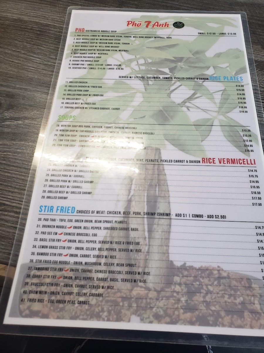 Phở 7 Anh Menu - Image 6